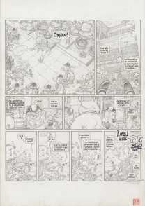 Planche noir et blanc, Le Vent dans les Sables , Du Souk dans la Casbah (T.5), Michel Plessix