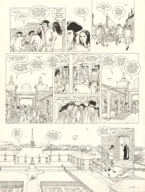 Planche noir et blanc, L'Épervier, La Princesse indienne (T.10), Patrice Pellerin
