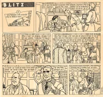 Black and white original page, Blitz, Jean-Claude Floc'h
