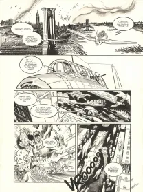 Black and white original page, The Kong Crew, Central Dark (T.3), Eric Herenguel
