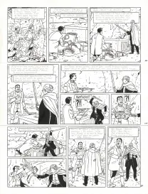Planche noir et blanc, Blake et Mortimer, Signé Olrik (T.30), André Juillard