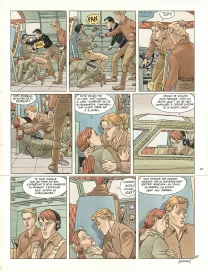 Colored original page, Mezek, André Juillard