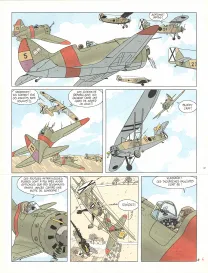 Colored original page, Double 7, André Juillard