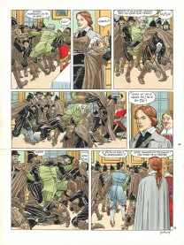 Colored original page, Les 7 Vies de l'Épervier, Quinze ans après  (T.12), André Juillard