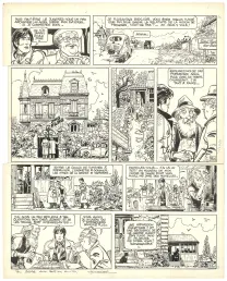Planche noir et blanc, Valérian, Métro Châtelet direction Cassiopée (T.9), Jean-Claude Mézières
