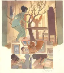 Colored original page, Le Voleur d'amour, Yannick Corboz