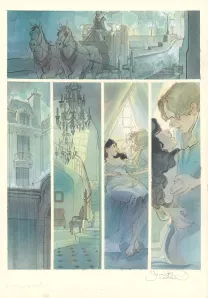 Colored original page, Le Voleur d'amour, Yannick Corboz