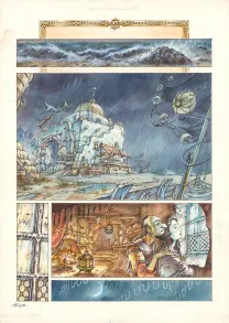 Planche couleur, Le Roi des méduses, Thierry Ségur