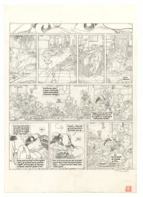 Planche noir et blanc, Le Vent dans les Sables , Du Souk dans la Casbah (T.5), Michel Plessix