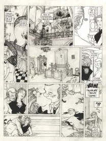 Black and white original page, Julien Boisvert , Jikuri (T.3), Michel Plessix