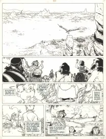 Black and white original page, Julien Boisvert , Neêkibo (T.1), Michel Plessix