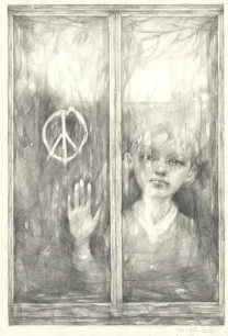 Black and white illustration, Marco Mazzoni