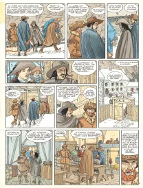 Colored original page, Plume aux Vents, Beau-Ténébreux (T.3), André Juillard