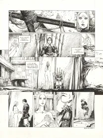 Black and white original page, 1629... ou l'Effrayante Histoire des naufragés du Jakarta, L'île rouge (T.2), Thimothée Montaigne