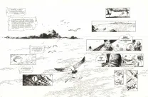 Planche noir et blanc, 1629... ou l'Effrayante Histoire des naufragés du Jakarta, L'île rouge (T.2), Thimothée Montaigne