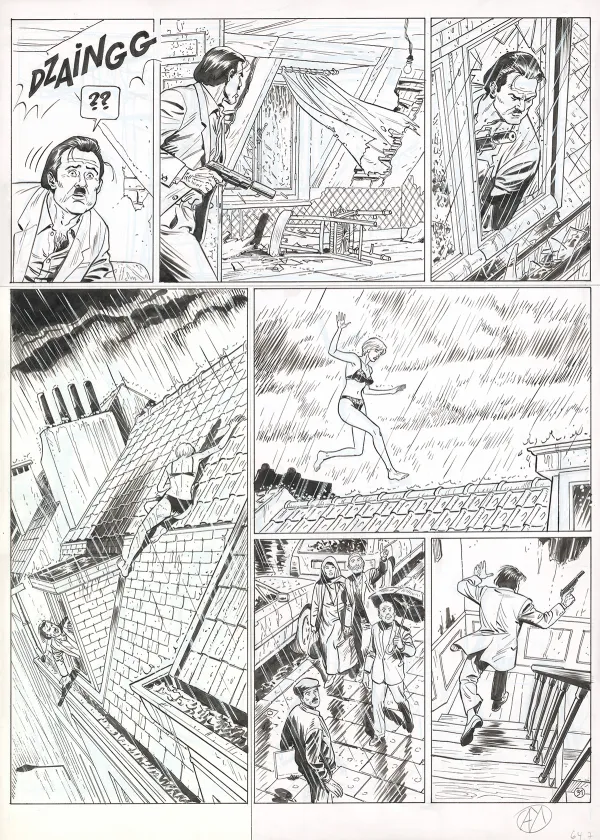Planche noir et blanc, Lady S., A ta santé, Suzie ! (T.2), Philippe Aymond