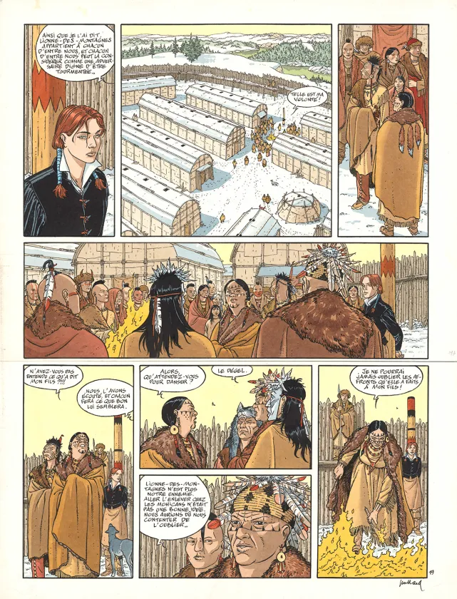 Planche couleur, Plume aux Vents, Beau-Ténébreux (T.3), André Juillard