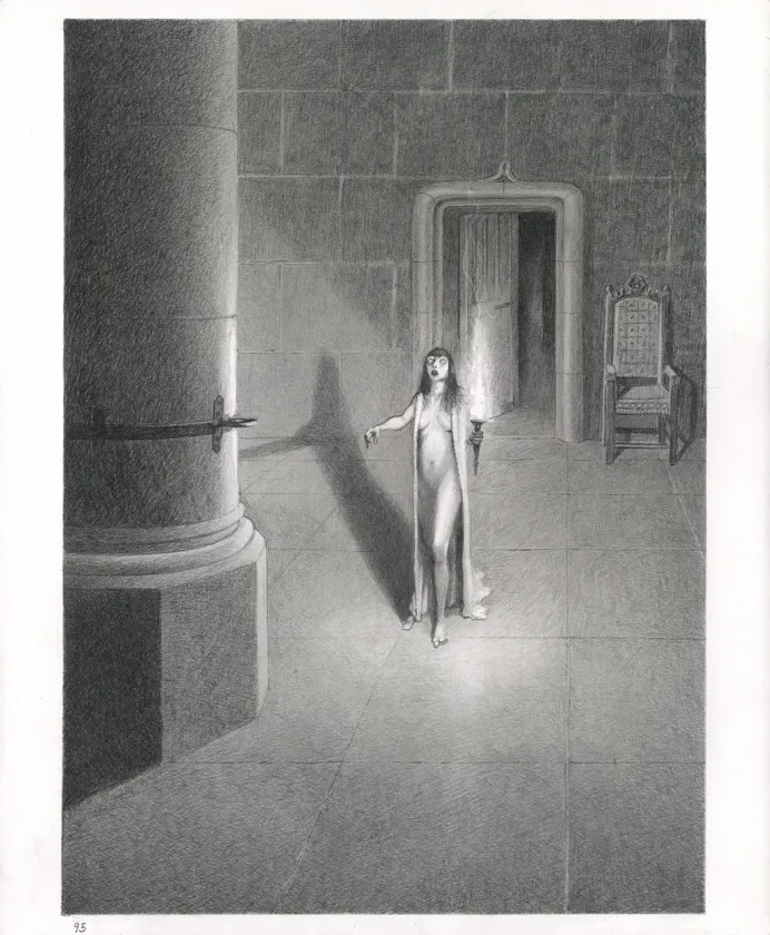 Black and white original page, Macbeth, Paul & Gaëtan Brizzi