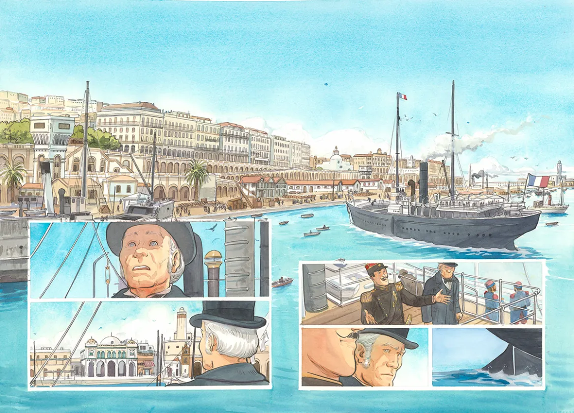 Planche couleur, Artifices, un magicien en Algérie, Julen Ribas