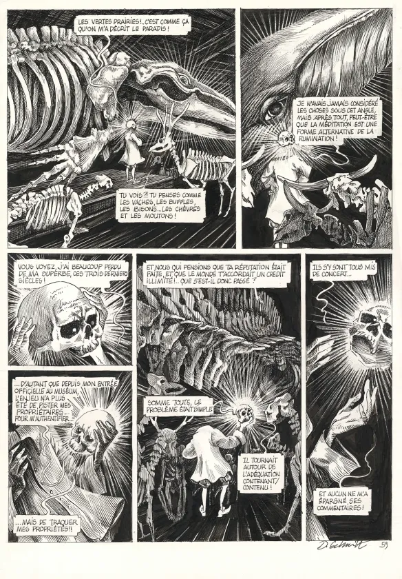 Planche noir et blanc, La Tête de mort venue de Suède, Daria Schmitt