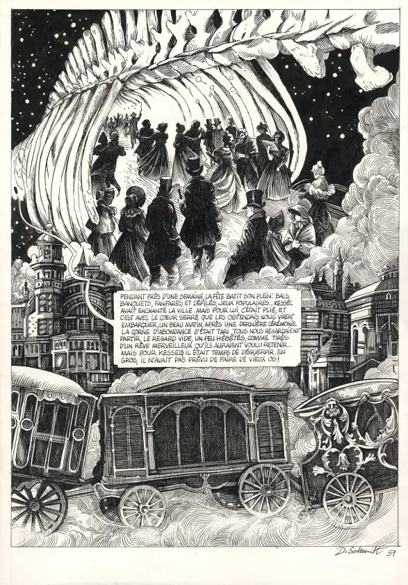 Planche noir et blanc, La Tête de mort venue de Suède, Daria Schmitt