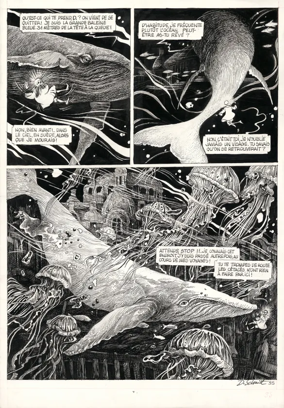 Planche noir et blanc, La Tête de mort venue de Suède, Daria Schmitt