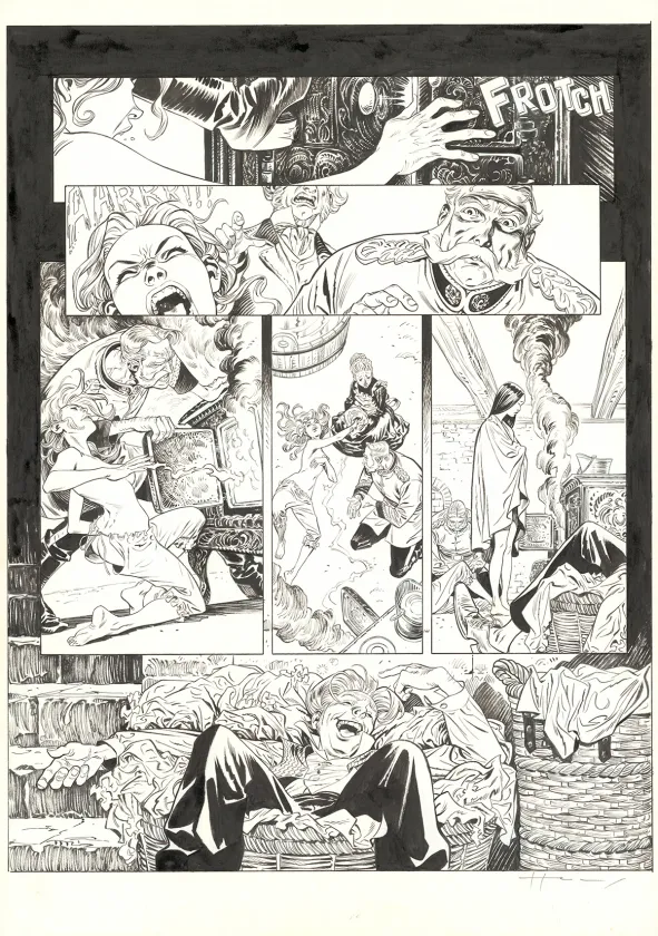 Planche noir et blanc, Shi, Au Commencement était la colère (T.1), Josep Homs