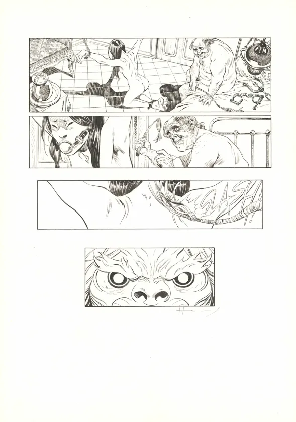 Planche noir et blanc, Shi, Au Commencement était la colère (T.1), Josep Homs