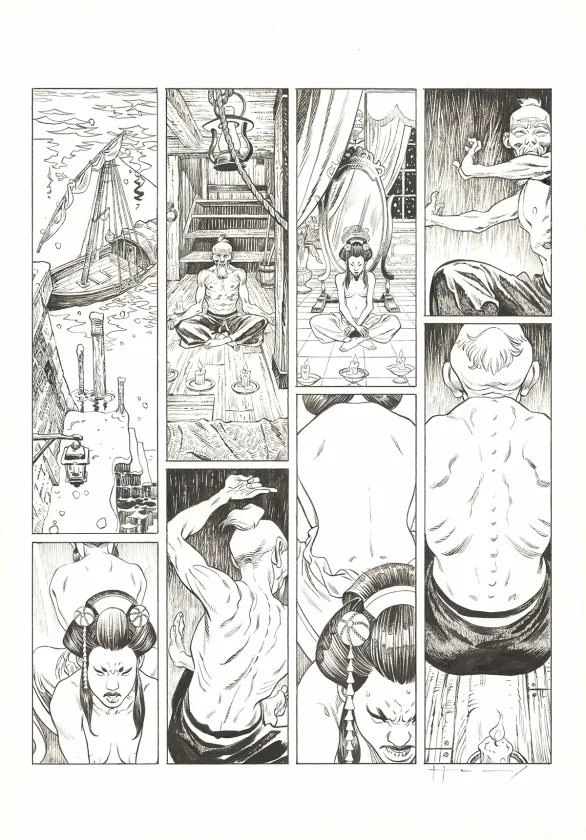 Planche noir et blanc, Shi, Le Roi démon (T.2), Josep Homs