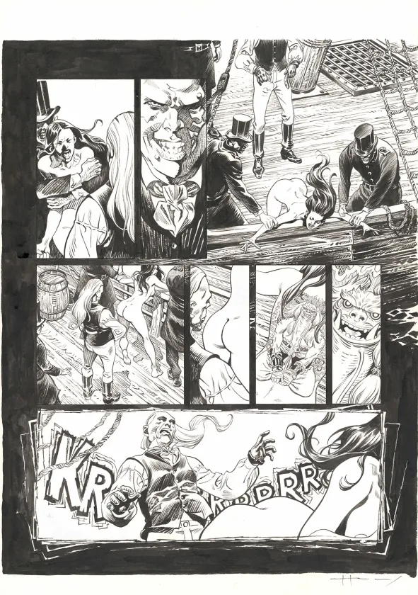 Planche noir et blanc, Shi, Victoria (T.4), Josep Homs