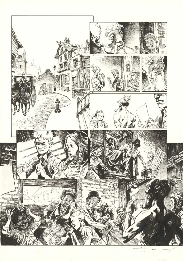 Planche noir et blanc, Shi, Black Friday (T.5), Josep Homs