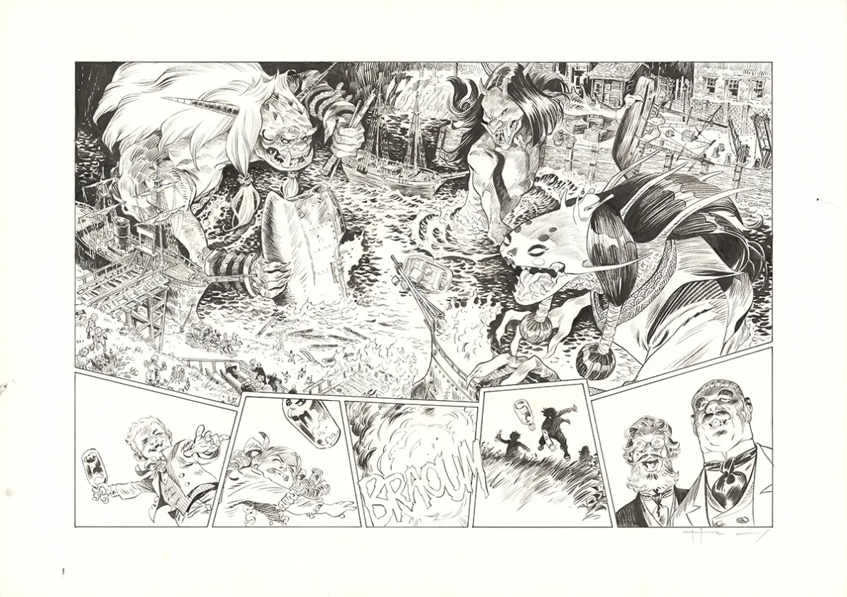Planche noir et blanc, Shi, Victoria (T.4), Josep Homs