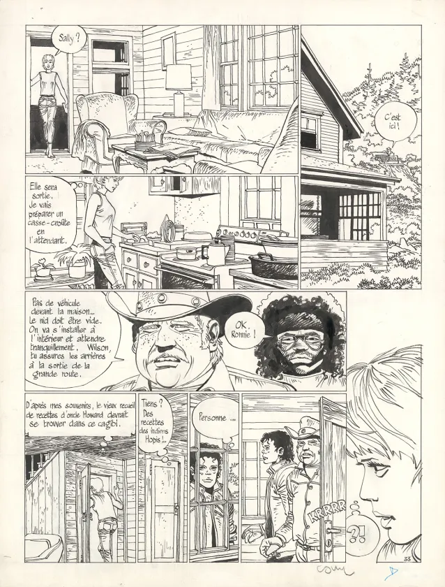 Planche noir et blanc, Jonathan, Oncle Howard est de retour (T.10),  Cosey