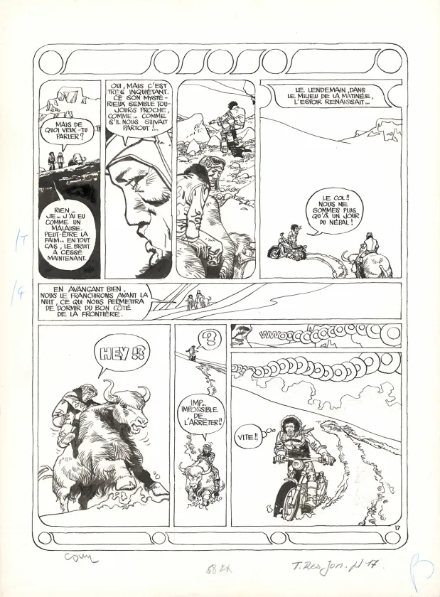 Planche noir et blanc, Jonathan, Et la Montagne chantera pour toi (T.2),  Cosey