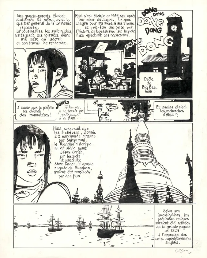 Planche noir et blanc, Jonathan, Atsuko (T.15),  Cosey