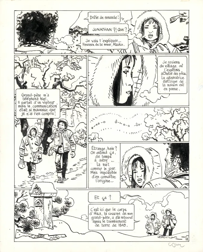 Planche noir et blanc, Jonathan, Atsuko (T.15),  Cosey