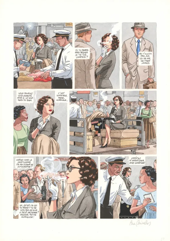 Planche couleur, Ava, quarante-huit heures dans la vie d'Ava Gardner, Ana Miralles