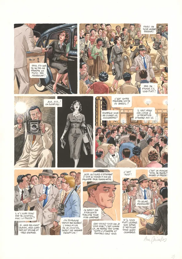 Planche couleur, Ava, quarante-huit heures dans la vie d'Ava Gardner, Ana Miralles