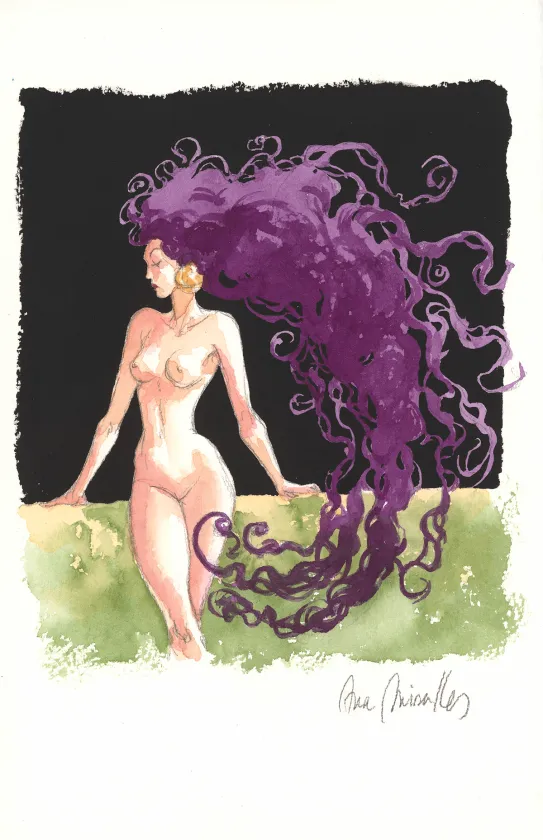 Illustration couleur, Djinn, Ana Miralles