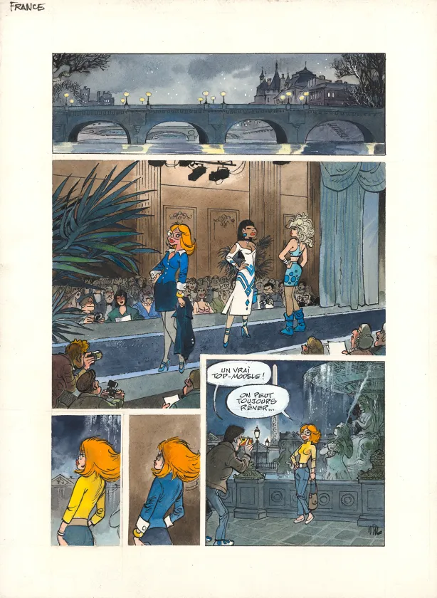 Colored original page, À la découverte de l'Europe,  Will