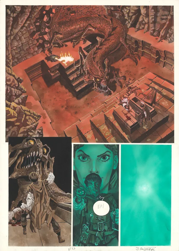 Planche couleur, La Roue, Les 7 combattants de Korot - II (T.3), Drazen Kovacevic