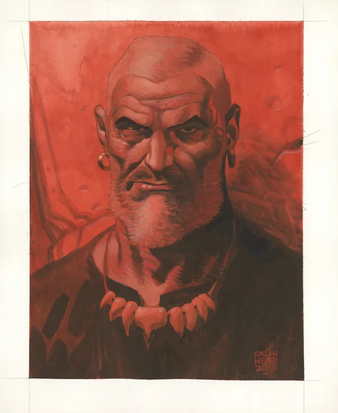 Illustration couleur, Asgard, Pied-de-fer (T.1), Ralph Meyer