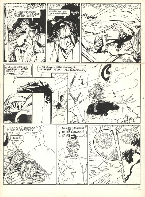 Black and white original page, Kogaratsu, Marc Michetz