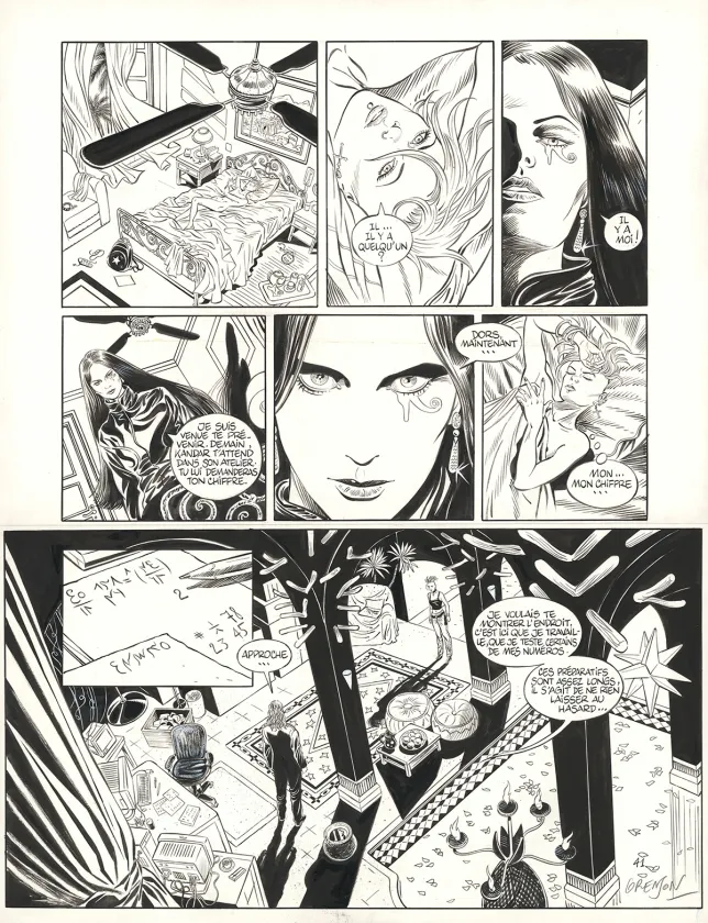 Planche noir et blanc, Niklos Koda, Magie noire (T.6), Olivier Grenson