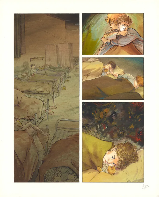 Colored original page, Pain d'alouette, Première époque (T.1), Christian Lax