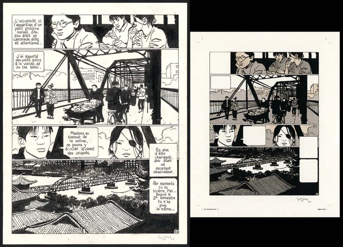 Planche noir et blanc, Yiyun,  Cosey