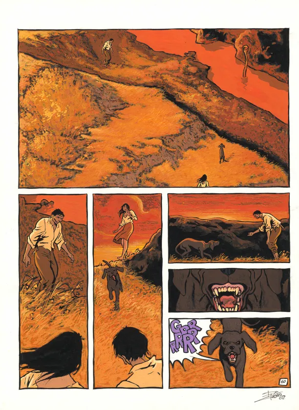 Planche couleur, Le Silence de Malka, Ruben Pellejero