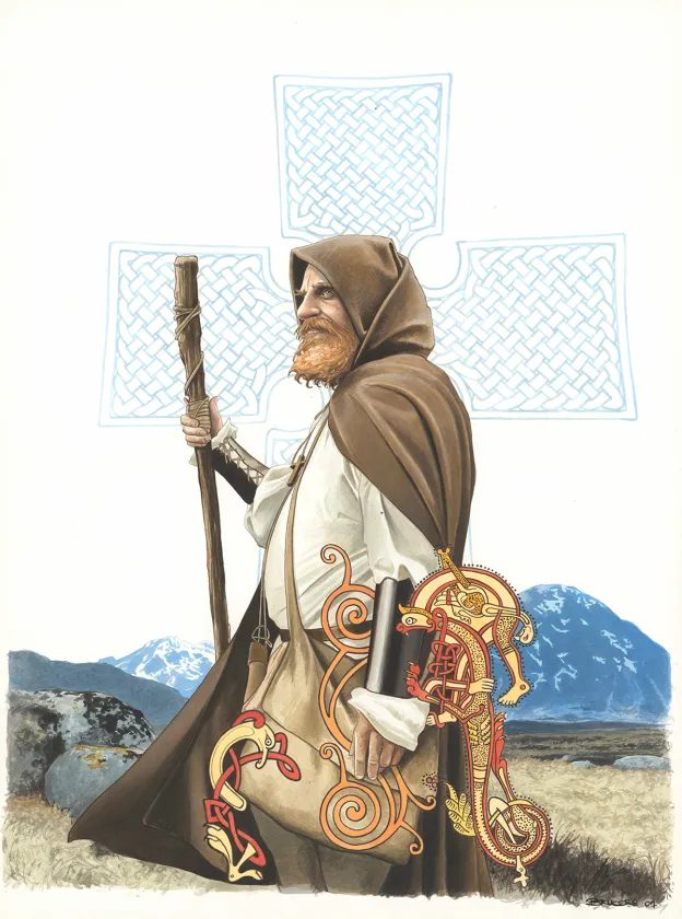 Illustration couleur, Le livre secret de Merlin, Bruno Brucero