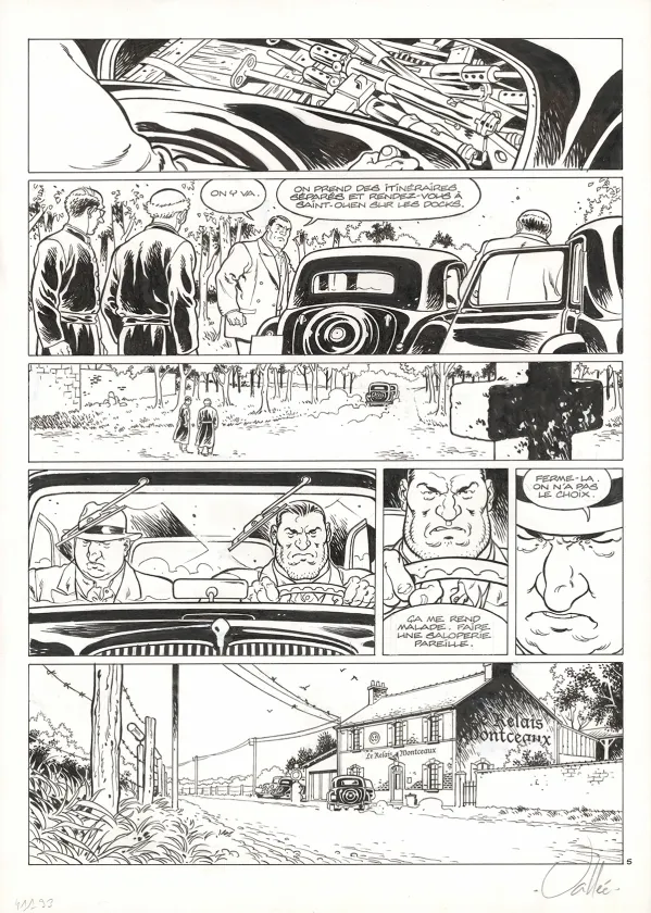 Black and white original page, Il Était une fois en France, Aux armes, citoyens ! (T.4), Sylvain Vallée