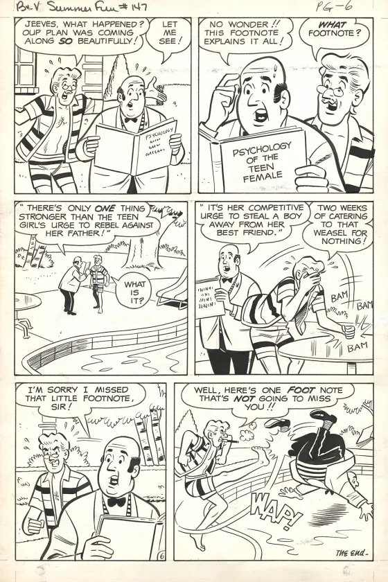Planche noir et blanc, Betty & Veronica Friends Forever, Summer Fun, Dan De Carlo